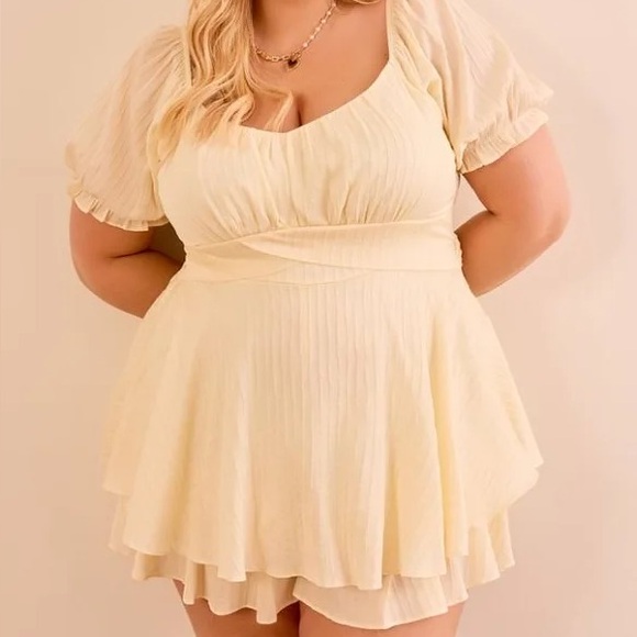 Yellow Ruffled Romper - Picture 3 of 5
